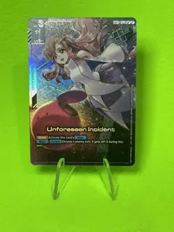 Gundam TCG ST01-014 C+ Command Unforeseen Incident Winner Prize Card Holo Foil - Image 1