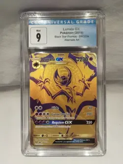 CGC 9 Lunala GX 2019 Black Star Promo SM103a Pokemon Card - Image 2