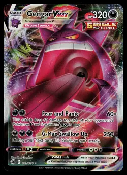 Pokemon Card - Gengar VMAX Fusion Strike 157/264 Ultra Rare - Image 1