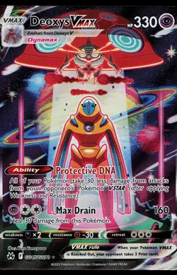 Pokemon Card - Deoxys VMAX Crown Zenith GG45/GG70 Ultra Rare - Image 1