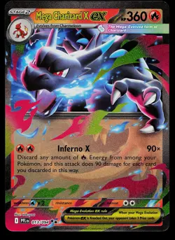 Pokemon Card - Mega Charizard X ex Phantasmal Flames 013/094 Holo - Image 1