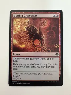 Blazing Crescendo Foil MTG Magic the Gathering Card NM Near Mint ONE - Image 1