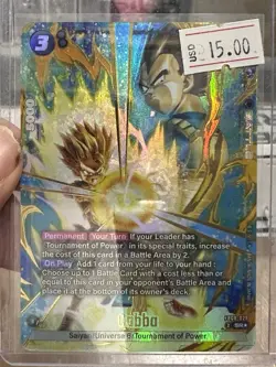 Cabba FB08-029 Alternate Art Saiyan's Pride Dragon Ball English Card Fusion Worl - Image 1