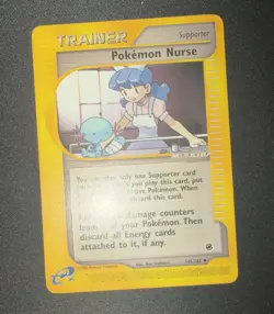 Pokemon Nurse 145/165 Regular Expedition Base Set e-Reader Pokemon Card NM - Image 1