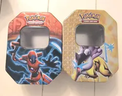 2 Pokemon Collectible Tins, 2013 - Empty NO Cards - Image 1