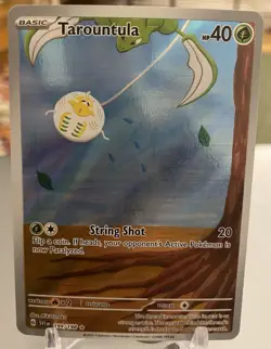 Pokemon TCG Tarountula Illustration Rare Card Scarlet & Violet Base Set 199/198 - Image 1