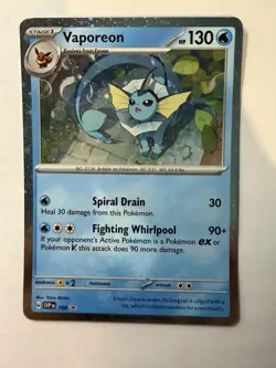 Vaporeon - (Cosmos Holo) Promo SV: Scarlet & Violet Promo Cards 168 NM English - Image 1
