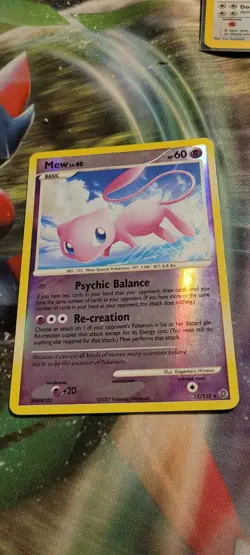 Pokemon TCG - Mew 15/132 Secret Wonders Reverse Holo Foil Rare Card - Image 1