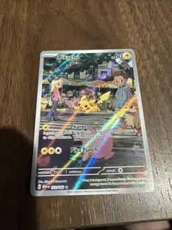 Pokemon Pikachu 173/165 S&V 151 MEW EN Full Art Illustration Rare NM Card - Image 3