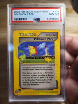 Pokemon PSA 10 GEM MINT 2003 Pokemon Park Aquapolis Card - Image 1