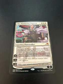 1x The Wandering Emperor Promo Pack Kamigawa: Neon Dynasty NEO Magic MTG - Image 1