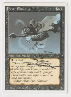 Signed Frozen Shade HP Revised Edition Artist Douglas Shuler 1994 WOTC MTG Magic - Image 1