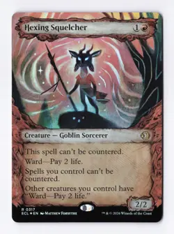 Hexing Squelcher (Showcase) (Foil) 0317 (R) MTG Lorwyn Eclipsed (ECL) - Image 1