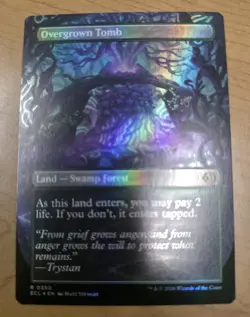 NM Foil Overgrown Tomb (Borderless) - Lorwyn Eclipsed (ECL) - Image 1