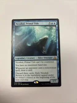 Nezahal, Primal Tide MP Rivals of Ixalan MTG 45 / 196 English Regular Dinosaur - Image 1