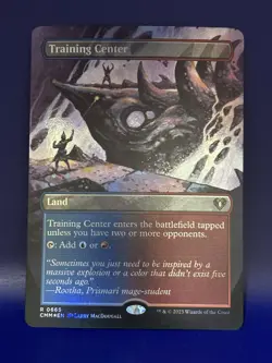 1 x FOIL Training Center (Borderless) Commander Masters MTG 665 - Image 1