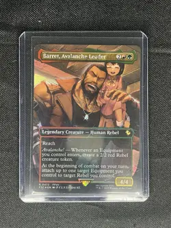 MTG Barret, Avalanche Leader 472 Borderless (Chocobo Track Foil) Final Fantasy - Image 1
