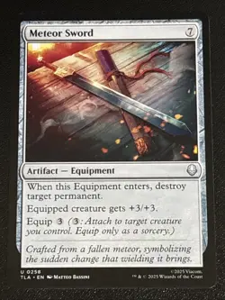 MTG Avatar: The Last Airbender Meteor Sword 0258 NM - Image 1