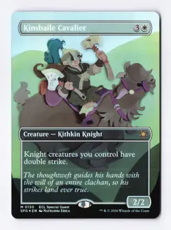 Kinsbaile Cavalier (Borderless Foil) (M) MTG Lorwyn Eclipsed Special Guests SPG - Image 1