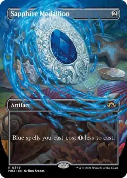 Sapphire Medallion Borderless - Modern Horizons 3 MTG - Image 1