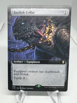 Basilisk Collar (595) Extended Art Battle for Baldur's Gate CLB MTG Magic - Image 1
