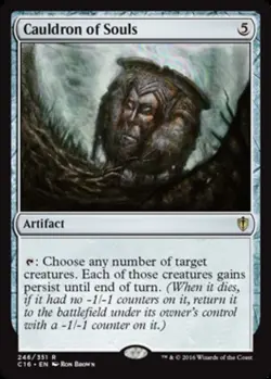 Slightly Played, English - 1 x MTG Cauldron of Souls Commander 2016 - Image 1