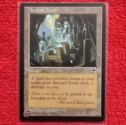 Magic: The Gathering Ancient Tomb Land Tempest Uncommon Regular 1997 English - Image 1