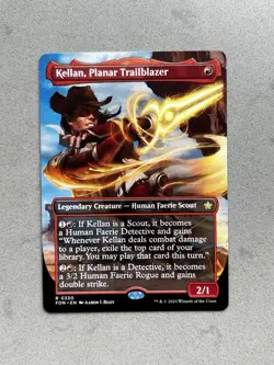 MTG Kellan, Planar Trailblazer #330 (Borderless) Regular Rare FDN Foundations NM - Image 1