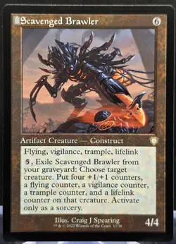 Scavenged Brawler #17 Commander: The Brothers' War Retro Frame Regular Rare - Image 1