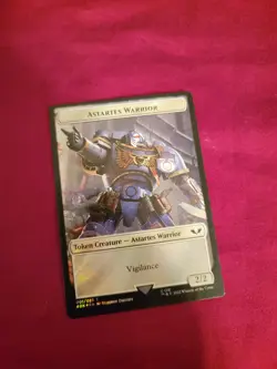 Astartes Warrior - Clue Surge Foil Double Sided Token 40k MTG NM - Image 1