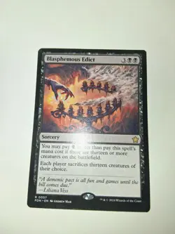 Blasphemous Edict - Foundations MTG 0057 NM - Image 1