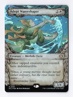 Adept Watershaper (Showcase) (Foil) 0297 (R) MTG Lorwyn Eclipsed (ECL) - Image 1