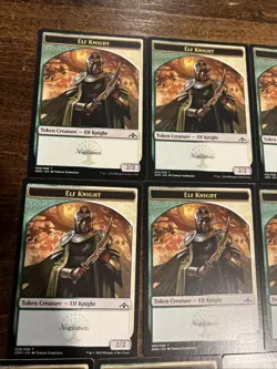 26x Elf Knight Creature Tokens MTG Magic The Gathering Guilds Of Ravnica Lot - Image 2