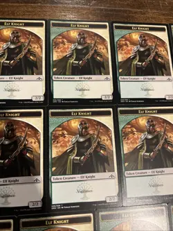 26x Elf Knight Creature Tokens MTG Magic The Gathering Guilds Of Ravnica Lot - Image 3