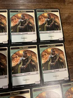 26x Elf Knight Creature Tokens MTG Magic The Gathering Guilds Of Ravnica Lot - Image 4