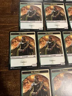 26x Elf Knight Creature Tokens MTG Magic The Gathering Guilds Of Ravnica Lot - Image 5