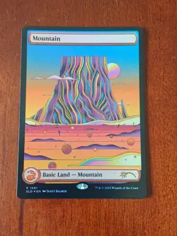 MTG Magic the Gathering Mountain (1481/2880) Secret Lair Drop Series LP FOIL - Image 1