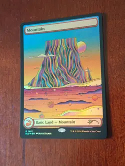 MTG Magic the Gathering Mountain (1481/2880) Secret Lair Drop Series LP FOIL - Image 2