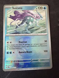 Pokemon TCG Suicune Masterball Reverse Holo Prismatic Evolutions 024/131 NM - Image 1