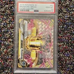 Holo Foil Bronzong Break 62/124 XY Fates Collide Pokemon Cards PSA 10 GEM MINT - Image 1