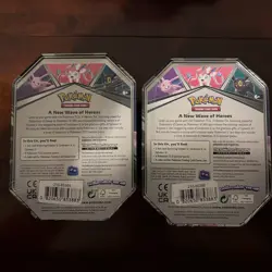 Pokemon TCG Sylveon V Heroes Tin Sealed Lot of 2 - Image 2