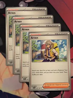 4x Arven 166/198 Playset Pokemon TCG Scarlet & Violet - Regular Uncommon - LP - Image 1
