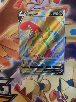 Flapple V - 143/163 - Pokemon Battle Styles Sword & Shield Full Art Rare Card NM - Image 1