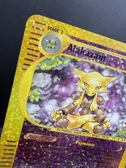 Pokemon Alakazam Aquapolis Reverse Holo Jumbo Box Topper 1/12 Moderate Play - Image 2