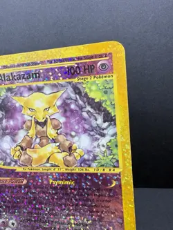 Pokemon Alakazam Aquapolis Reverse Holo Jumbo Box Topper 1/12 Moderate Play - Image 3