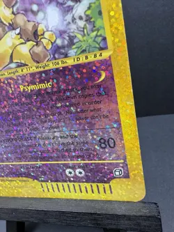 Pokemon Alakazam Aquapolis Reverse Holo Jumbo Box Topper 1/12 Moderate Play - Image 5