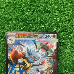 2025 Mega Evolution Pokemon Card Mega Lucario ex 179/132 Holo - Image 2