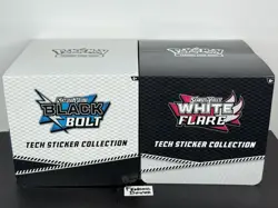 Pokemon Black Bolt White Flare Tech Sticker Collection Display Case Set 72 Packs - Image 2
