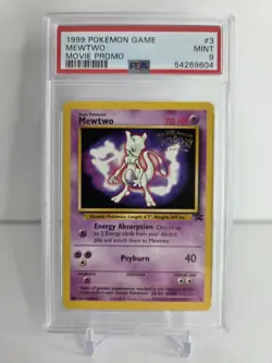 1999 Pokemon The First Movie Promo Mewtwo #3 PSA 9 MINT - Image 2