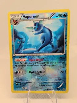 Vaporeon 22/98 Uncommon Reverse Holo XY - Ancient Origins LP Pokemon - Image 2